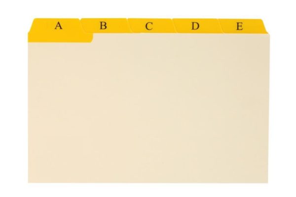 AB-002 : Alphabetic Index Cards
