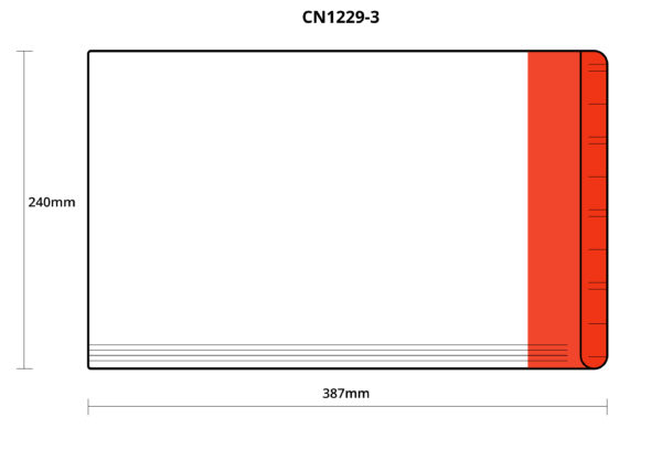 CN1229-*: Legal White Folder with Reinforced Coloured Side Tab [75/bx] - Image 5