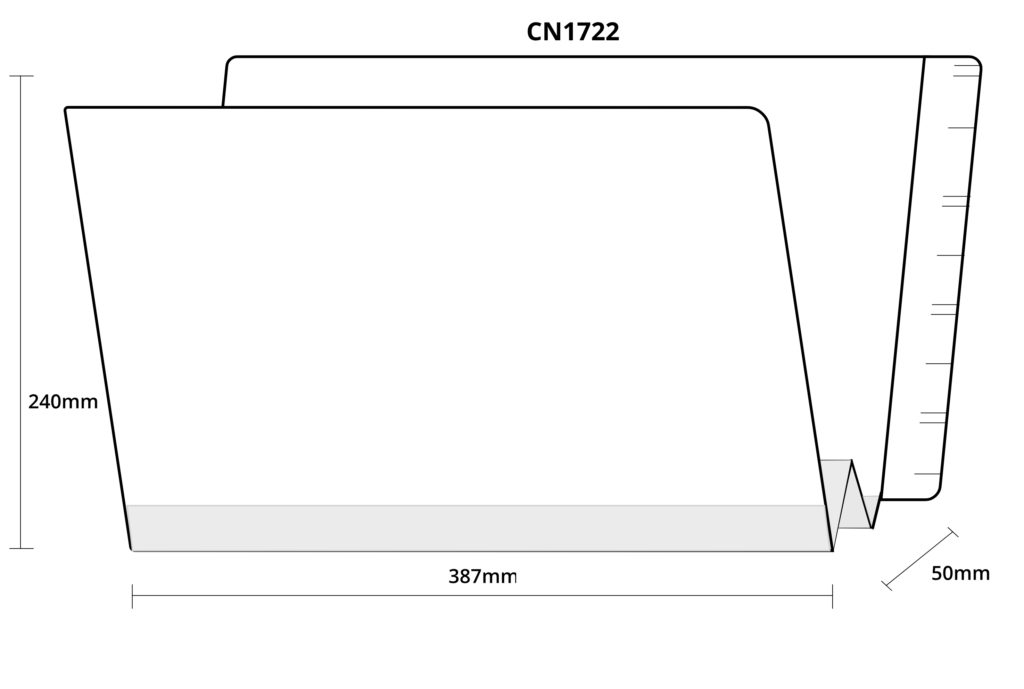 CN17*2 Legal or A4 White Pressboard Folder with Side Tab (5cm exp