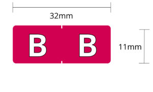 HALF SIZE Alphabetic Labels (Individual letter, 256/pack)