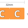 L7701-* : HALF SIZE Alphabetic Labels (Individual letter, 256/pack) - Image 3