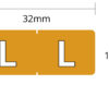 L7701-* : HALF SIZE Alphabetic Labels (Individual letter, 256/pack) - Image 12