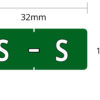 L7701-* : HALF SIZE Alphabetic Labels (Individual letter, 256/pack) - Image 19