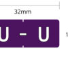 L7701-* : HALF SIZE Alphabetic Labels (Individual letter, 256/pack) - Image 21