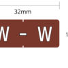 L7701-* : HALF SIZE Alphabetic Labels (Individual letter, 256/pack) - Image 23