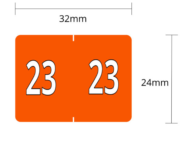 L8800-** : Year Labels (Box of 500) - Image 8