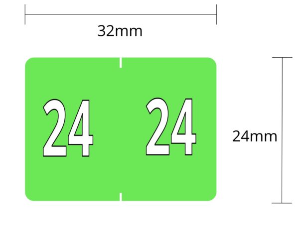 L8800-** : Year Labels (Box of 500)