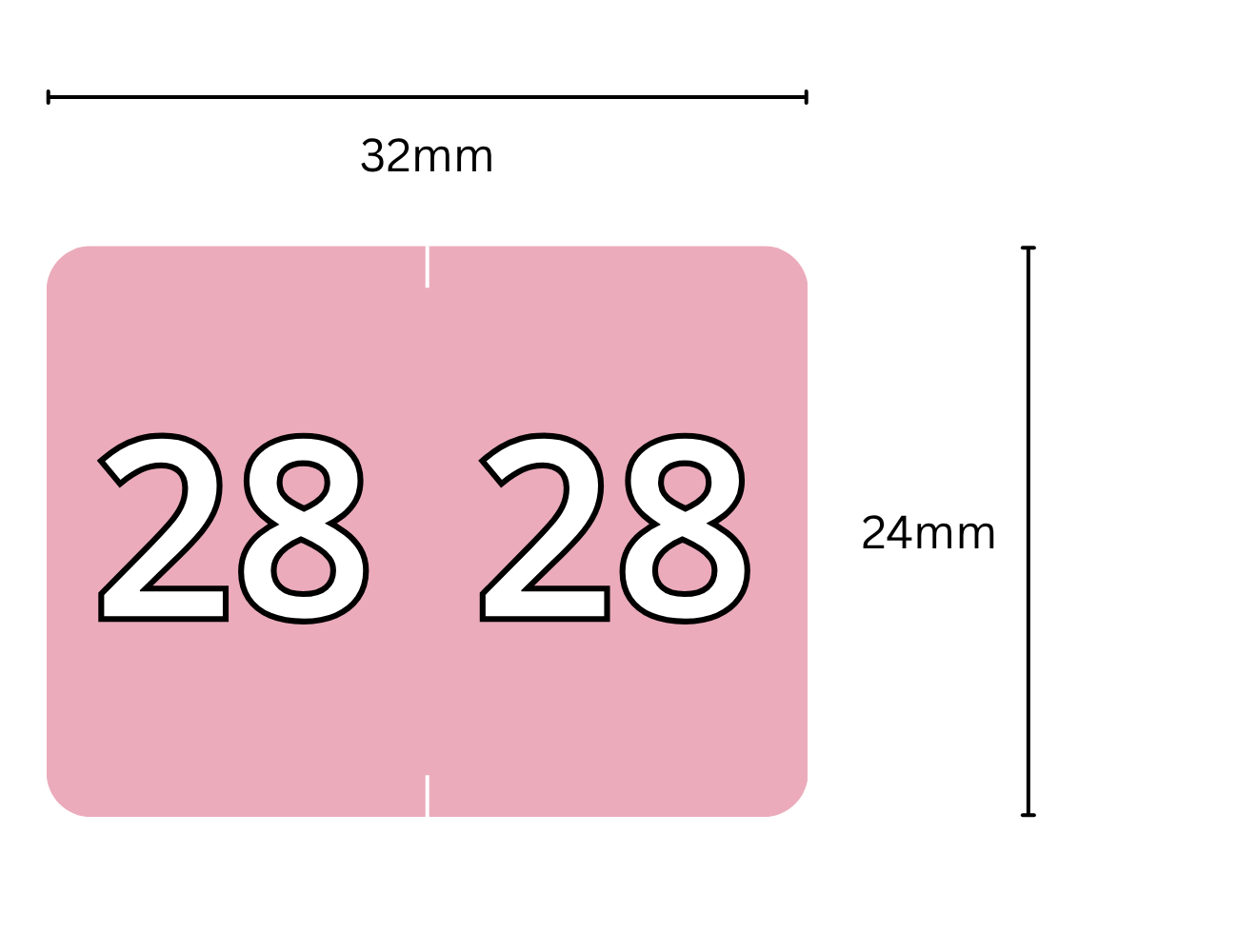 L8800-** : Year Labels (Box of 500) - Image 12